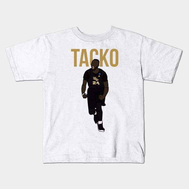 Tacko Fall - NCAA College Basketball UCF Kids T-Shirt by xavierjfong